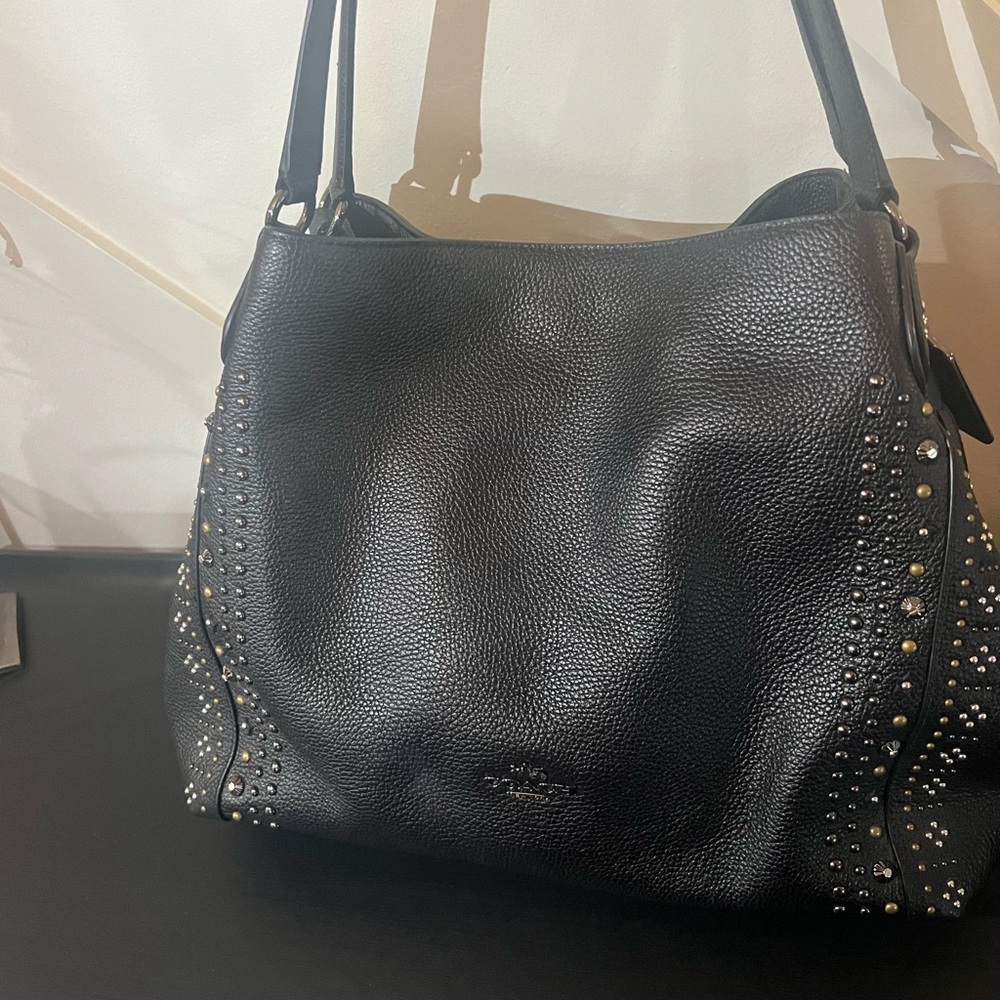 NWT Coach Bandana Rivets Edie 31 Shoulder Bag